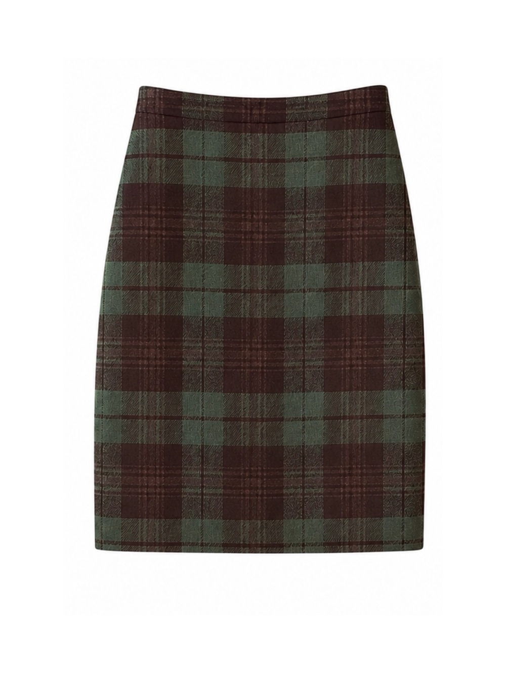 J.Crew Tartan Plaid Pencil Skirt Size 6 Green Navy Preppy Classic Dark Academia - Picture 2 of 9